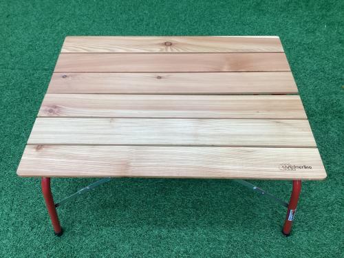 Castelmerlino (カステルメルリーノ) アウトドアテーブル レッド キャンパーテーブル ウッド