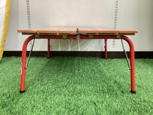 Castelmerlino (カステルメルリーノ) アウトドアテーブル レッド キャンパーテーブル ウッド