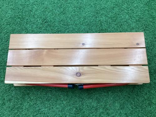 Castelmerlino (カステルメルリーノ) アウトドアテーブル レッド キャンパーテーブル ウッド