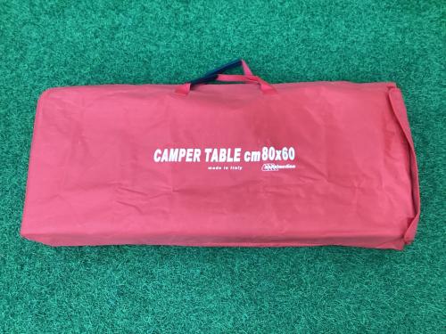 Castelmerlino (カステルメルリーノ) アウトドアテーブル レッド キャンパーテーブル ウッド
