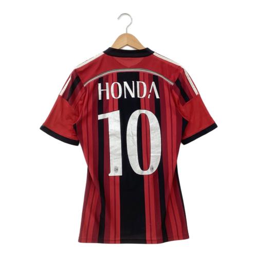 ACミラン (エーシーミラン) サッカーユニフォーム メンズ SIZE M レッド×ブラック 【10】本田圭佑 14-15シーズンホーム  オーセンティック