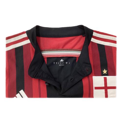 ACミラン (エーシーミラン) サッカーユニフォーム メンズ SIZE M レッド×ブラック 【10】本田圭佑 14-15シーズンホーム  オーセンティック