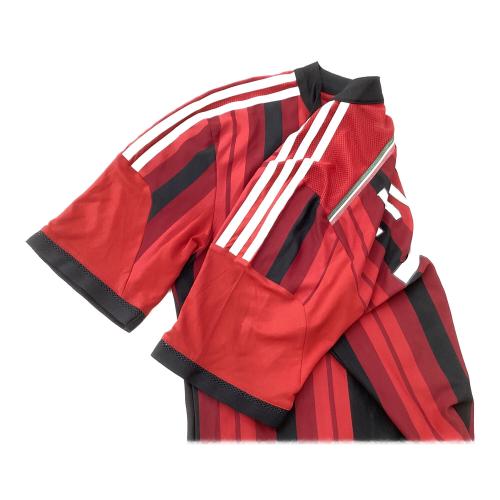 ACミラン (エーシーミラン) サッカーユニフォーム メンズ SIZE M レッド×ブラック 【10】本田圭佑 14-15シーズンホーム  オーセンティック