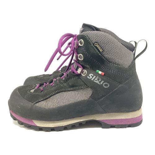 SIRIO (シリオ) トレッキングシューズ レディース SIZE 24.5cm ブラック×パープル ミドルカット GORE-TEX PF431 AI