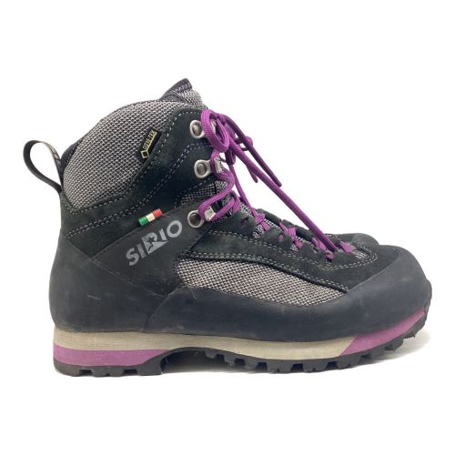 SIRIO (シリオ) トレッキングシューズ レディース SIZE 24.5cm ブラック×パープル ミドルカット GORE-TEX PF431 AI