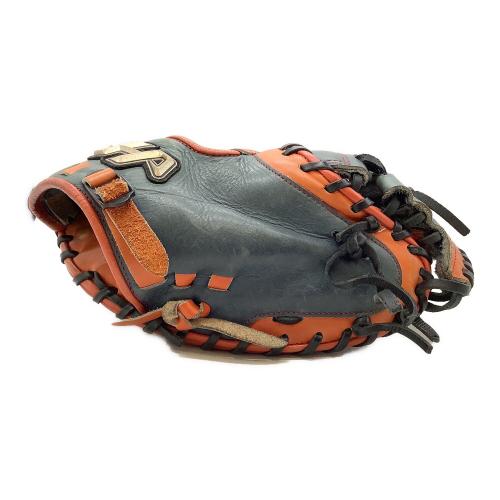 HATAKEYAMA (ハタケヤマ) 軟式グローブ ネイビー×オレンジ キャッチャーミット PRO-M08