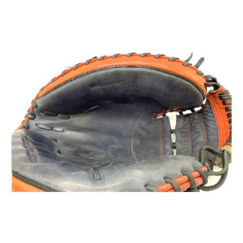 HATAKEYAMA (ハタケヤマ) 軟式グローブ ネイビー×オレンジ キャッチャーミット PRO-M08