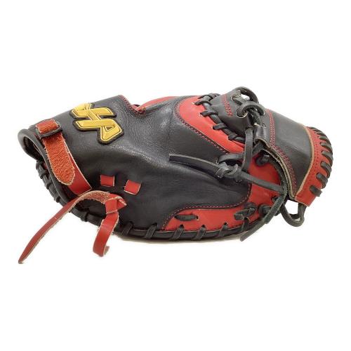 HATAKEYAMA (ハタケヤマ) 軟式グローブ ブラック×レッド 甲斐拓也モデル キャッチャーミット TH-SH19S
