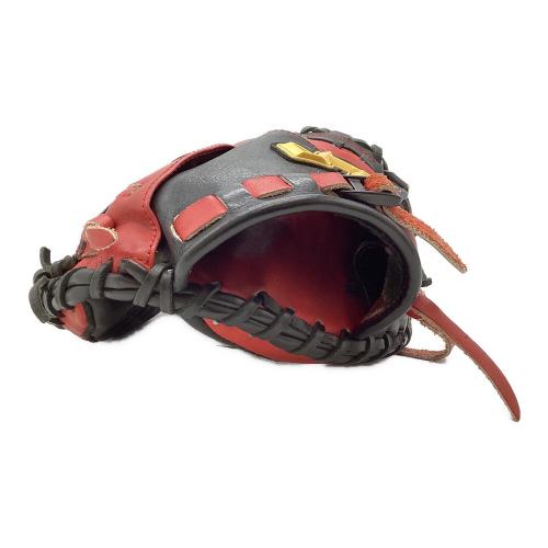 HATAKEYAMA (ハタケヤマ) 軟式グローブ ブラック×レッド 甲斐拓也モデル キャッチャーミット TH-SH19S