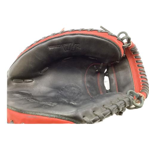 HATAKEYAMA (ハタケヤマ) 軟式グローブ ブラック×レッド 甲斐拓也モデル キャッチャーミット TH-SH19S