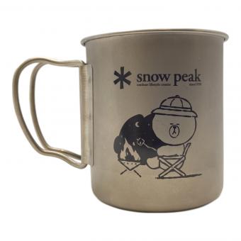 Snow peak (スノーピーク) アウトドア食器 LINE FRIENDSコラボ MG-043LF チタンシングルマグ450 LF