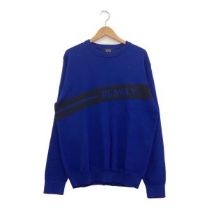 PEARLY GATES (パーリーゲイツ) ゴルフウェア(トップス) メンズ SIZE XL ブルー クルーネックニット セーター 053-4170301