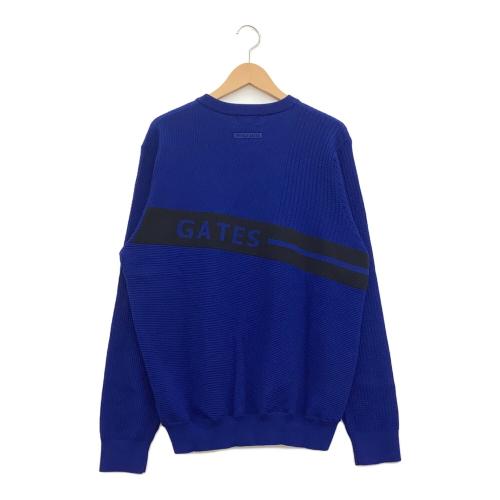 PEARLY GATES (パーリーゲイツ) ゴルフウェア(トップス) メンズ SIZE XL ブルー クルーネックニット セーター 053-4170301