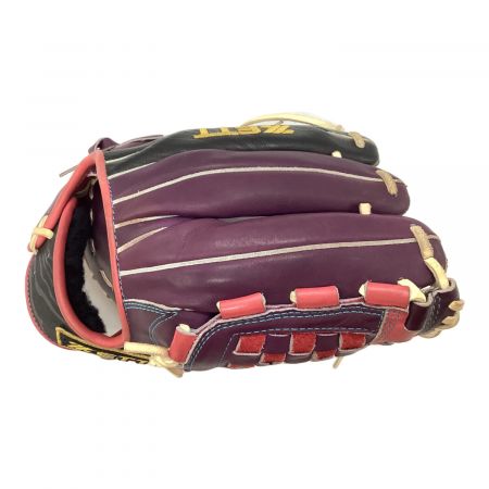 ZETT (ゼット) 軟式グローブ パープル×ブラック 限定カラーモデル