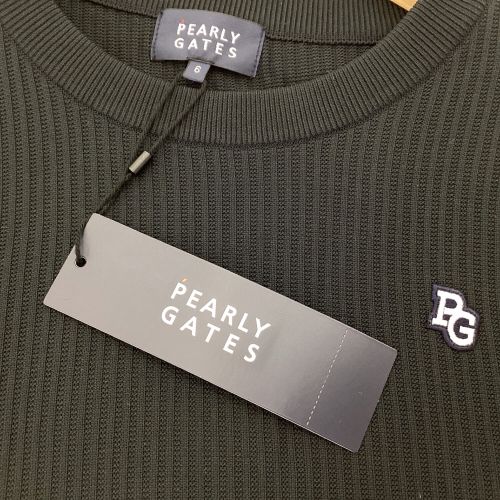 PEARLY GATES (パーリーゲイツ) ゴルフウェア(トップス) メンズ SIZE LL ネイビー 長袖クルーネック セーター 053-4170301