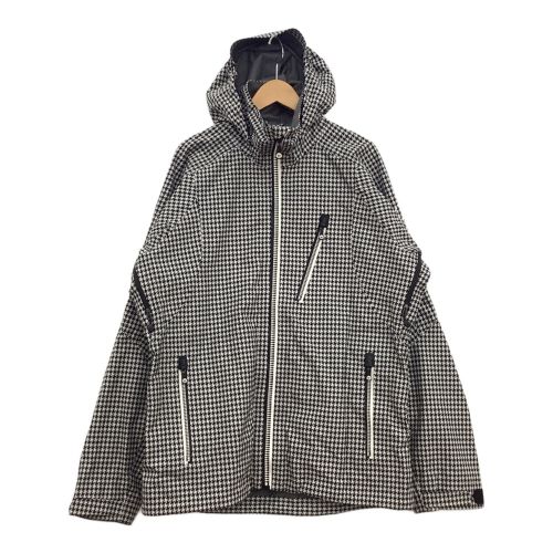 ak BURTON (エーケー バートン) スノーボードウェア(ジャケット) メンズ SIZE M ホワイト×ブラック 千鳥柄 GORE-TEX