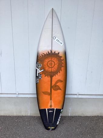 JOISTIK (ジョイスティック) ショートボード 5'9×18 1/2×2 9/321 金尾レオプロ VERTRIX トライフィンタイプ スカッシュテール