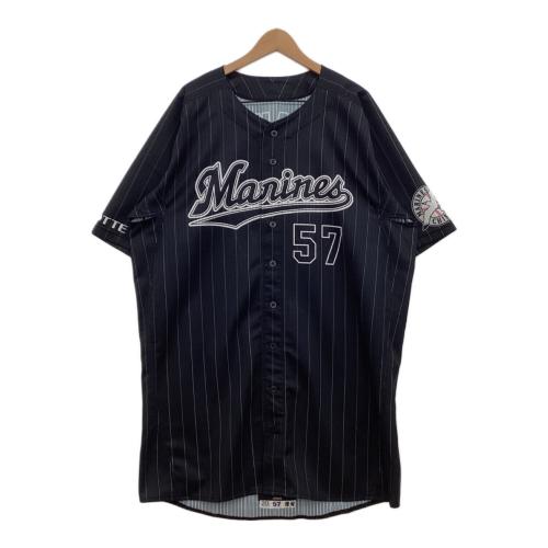 千葉ロッテマリーンズ (チバロッテマリーンズ) 応援グッズ SIZE 不明 ブラック 【57】澤村 実使用ユニフォーム ユニフォーム プロ仕様モデル