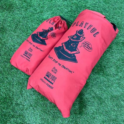 The Arth (ザァーッス) ヘキサタープ あか ※タープポール別途必要 URBANFOREST 幕男 約500×420cm 3～5人用