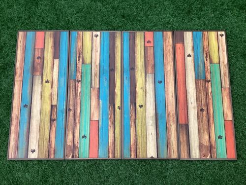 LOGOS (ロゴス) アウトドアテーブル マルチカラー ウッド調 73200029 グランベーシック カーボントップカウンター アルミ