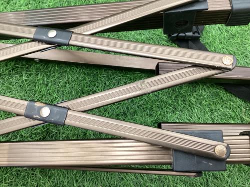 LOGOS (ロゴス) アウトドアテーブル マルチカラー ウッド調 73200029 グランベーシック カーボントップカウンター アルミ