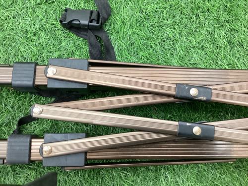 LOGOS (ロゴス) アウトドアテーブル マルチカラー ウッド調 73200029 グランベーシック カーボントップカウンター アルミ