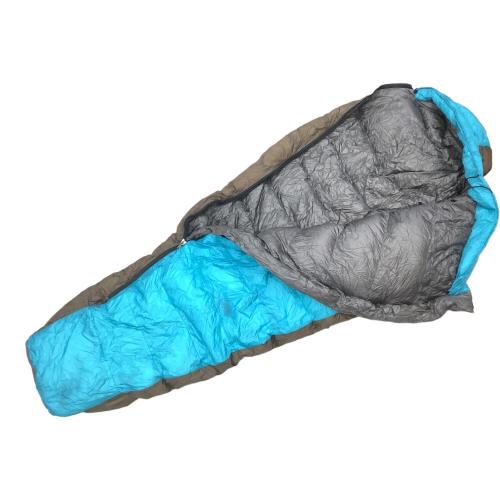NANGA (ナンガ) マミー型シュラフ(ダウン) ブルー 450DX オーロラライト450DX