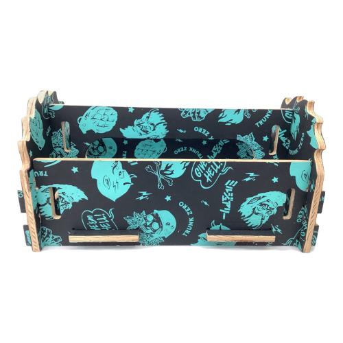 TRUNK ZERO (トランクゼロ) 収納ケース 若干のヨゴレ有 生刷りカスタム ブラック×グリーン ツールボックス