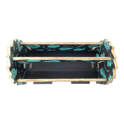 TRUNK ZERO (トランクゼロ) 収納ケース 若干のヨゴレ有 生刷りカスタム ブラック×グリーン ツールボックス