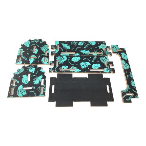 TRUNK ZERO (トランクゼロ) 収納ケース 若干のヨゴレ有 生刷りカスタム ブラック×グリーン ツールボックス