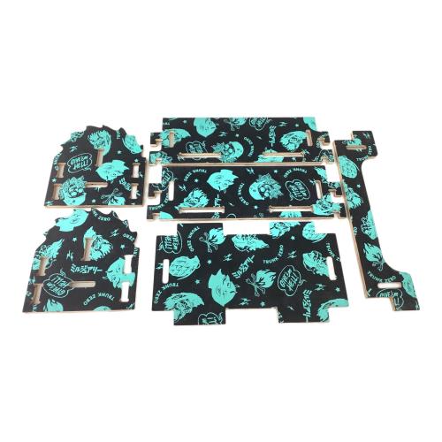 TRUNK ZERO (トランクゼロ) 収納ケース 若干のヨゴレ有 生刷りカスタム ブラック×グリーン ツールボックス