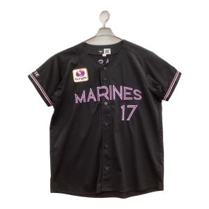 千葉ロッテマリーンズ (チバロッテマリーンズ) 応援グッズ O ブラック 佐々木朗希【17】2022年ブラックサマー @ ユニフォーム レプリカ