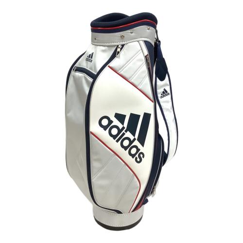 adidas (アディダス) キャディバッグ ホワイト×ネイビー 5ポケット GR1449 マストハブ