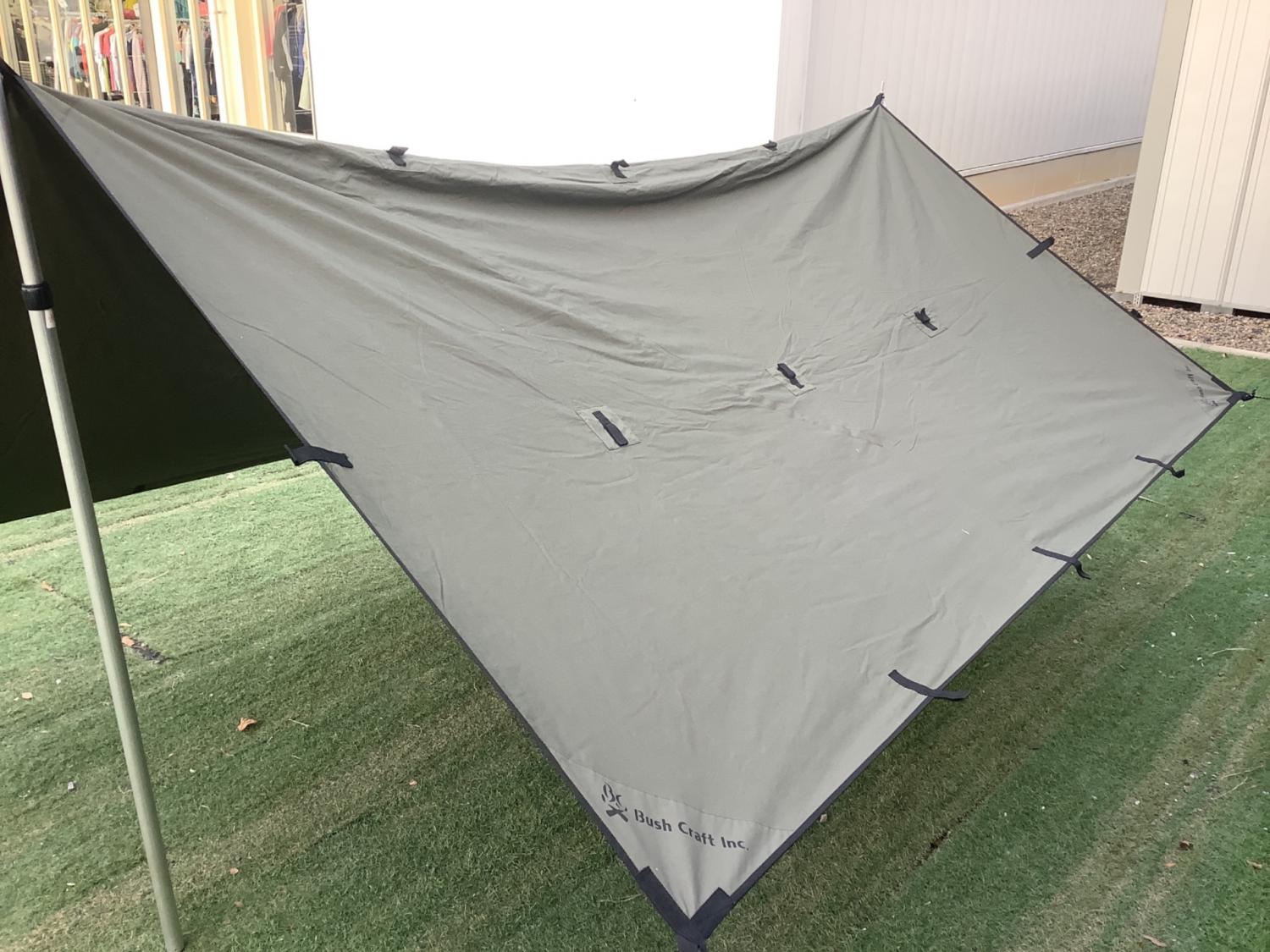 美品 Bush Craft ブッシュクラフト タープ ブッシュタープ Bush Craft ブッシュタープ キャンプ タープ テント サバイバル