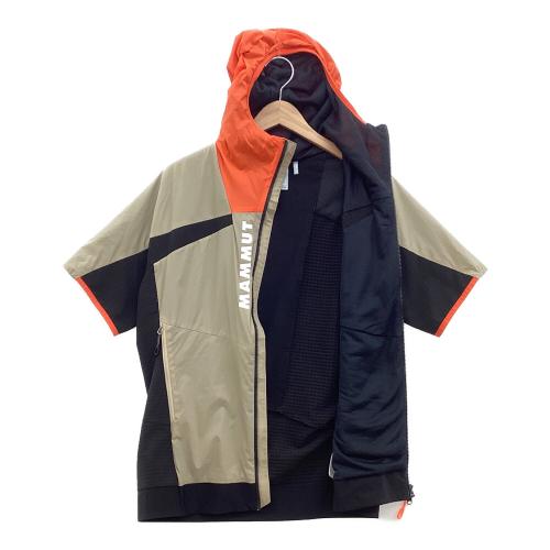 MAMMUT (マムート) トレッキングウェア(ジャケット) メンズ SIZE M ベージュ×ブラック 1013-02560 エナジーイン ハイブリッドフード ベスト 国内代理店表記 有