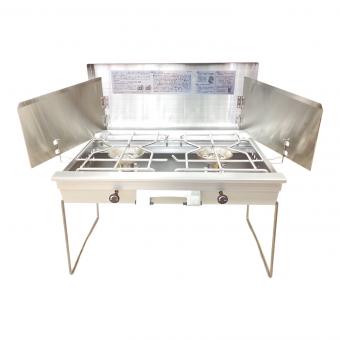 Snow peak (スノーピーク) ツインガスバーナー ギガパワーツーバーナー 液出し PSLPGマーク有 GS-230 2021年製 使用燃料【OD缶】