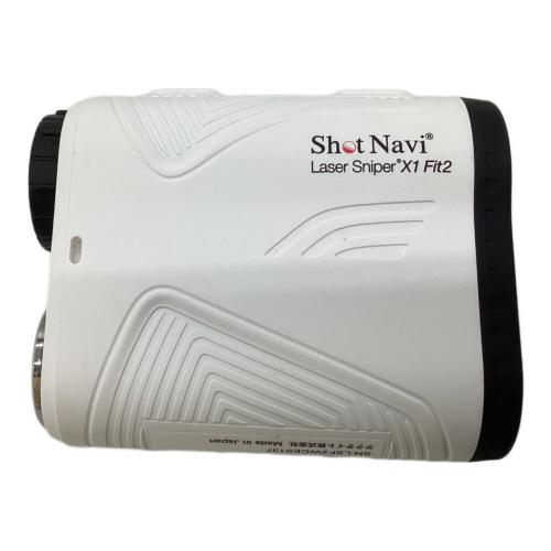 Shot Navi (ショットナビ) ゴルフ距離測定器 ホワイト Laser Sniper X1 Fit2