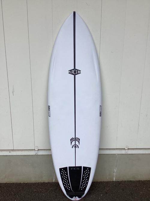 PLACEBO (プレセボ) ショートボード 6'0”x21.50”x2.70” DURA-FLEX4  39.00L ROUND NOSE ROUND 5フィンタイプ ラウンドピンテール