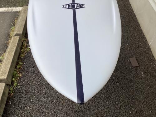 PLACEBO (プレセボ) ショートボード 6'0”x21.50”x2.70” DURA-FLEX4  39.00L ROUND NOSE ROUND 5フィンタイプ ラウンドピンテール
