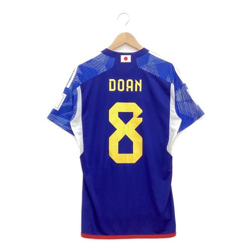 日本代表 (ニホンダイヒョウ) サッカーユニフォーム SIZE XL ブルー 2022ワールドカップ スペイン戦仕様 堂安律【8】 HF1845