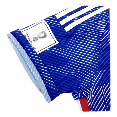 日本代表 (ニホンダイヒョウ) サッカーユニフォーム SIZE XL ブルー 2022ワールドカップ スペイン戦仕様 堂安律【8】 HF1845