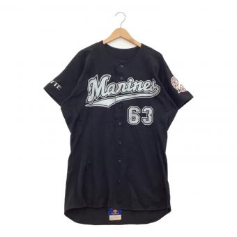 千葉ロッテマリーンズ (チバロッテマリーンズ) 応援グッズ ブラック ユニフォーム 【63】小野晋吾 プロ仕様モデル 2000年 ビジター