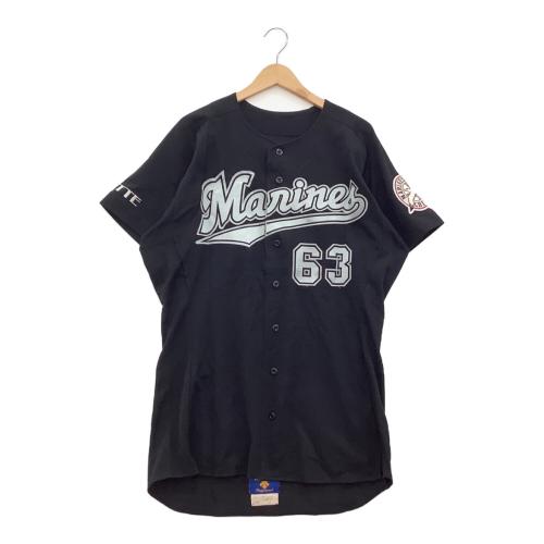 千葉ロッテマリーンズ (チバロッテマリーンズ) 応援グッズ ブラック ユニフォーム 【63】小野晋吾 プロ仕様モデル 2000年 ビジター