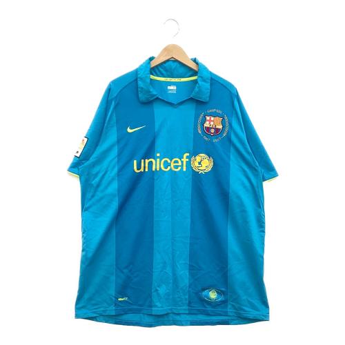 FCバルセロナ サッカーユニフォーム メンズ SIZE XL スカイブルー 07/08アウェイ カンプ・ノウ50周年記念 NIKE 237743