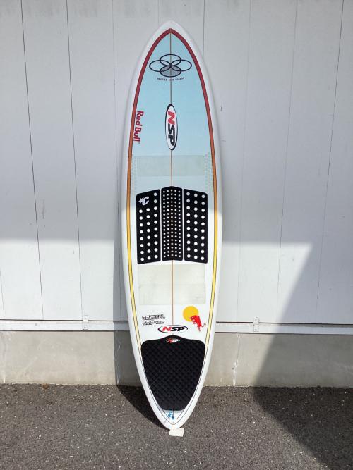 NSP (エヌエスピー) ミッドレングス/ファンボード 6'9×21”×2 7/8 ホワイト トライフィンタイプ ラウンドスカッシュテール