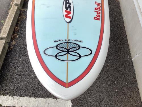 NSP (エヌエスピー) ミッドレングス/ファンボード 6'9×21”×2 7/8 ホワイト トライフィンタイプ ラウンドスカッシュテール