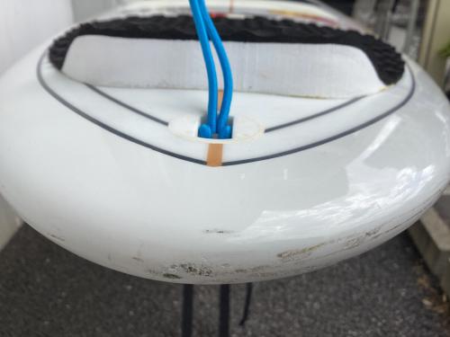 NSP (エヌエスピー) ミッドレングス/ファンボード 6'9×21”×2 7/8 ホワイト トライフィンタイプ ラウンドスカッシュテール