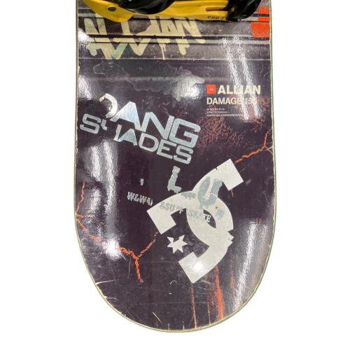 DC SHOE (ディーシーシュー) ALIEN DAMAGE 155 スノーボード 155cm ブラック×グリーン