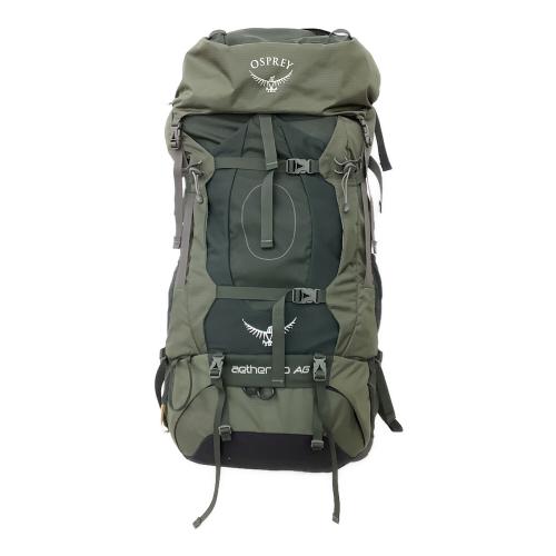 OSPREY (オスプレー) バックパック オリーブ aether 60 AG 背面長 51cm以上 50L～(テント泊)