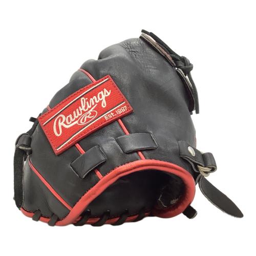 RAWLINGS (ローリングス) 軟式グローブ ブラック×レッド @ HOH METALLIC 投手用 GR3FHMA15FB
